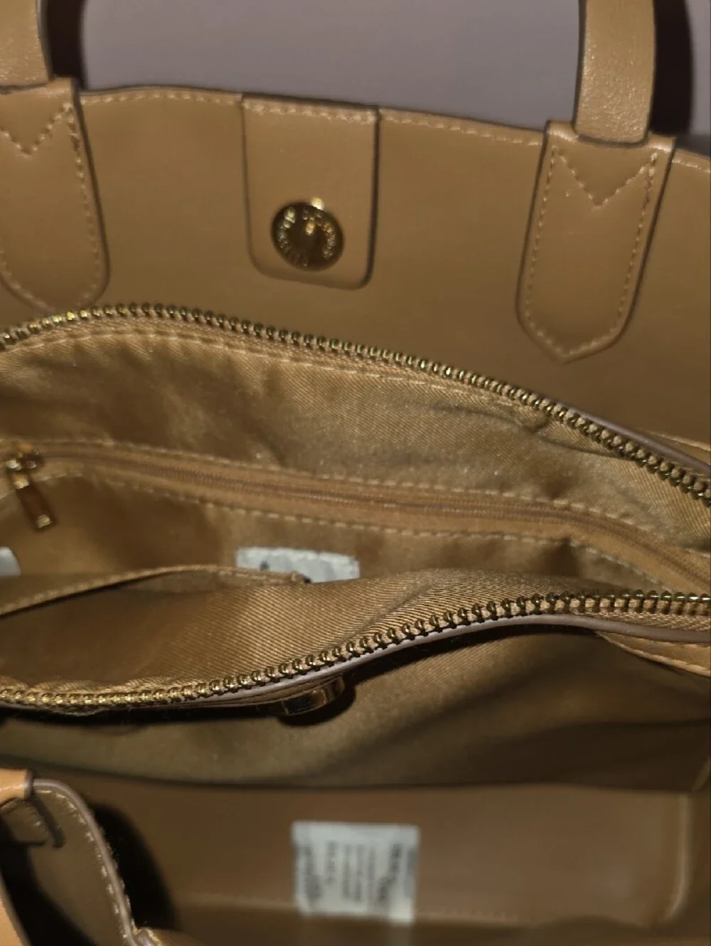 Classic Structured Women's Handbag in Tan